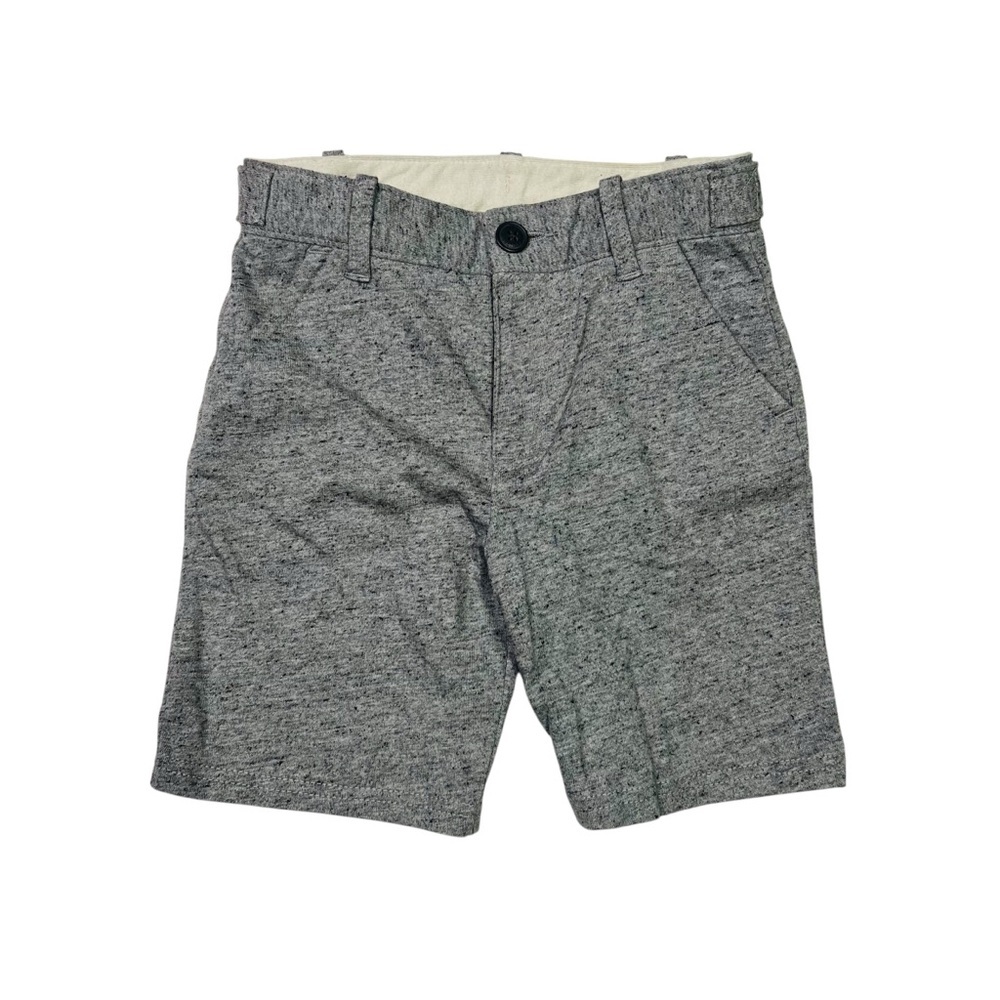GAP Kids Heathered Gray Chino Shorts Stretchy Fabric